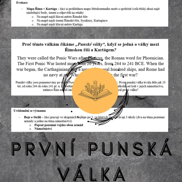 První punská válka - plán hodiny 1