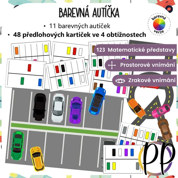 Barevná autíčka 1