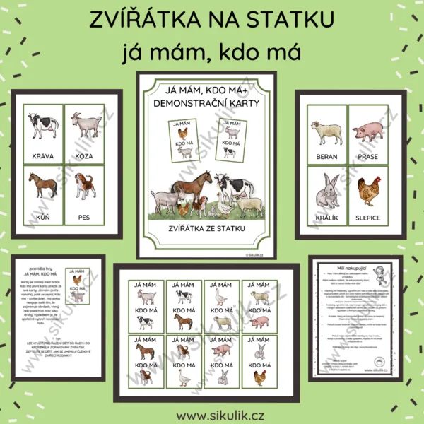 ZVÍŘÁTKA ZE STATKU JÁ MÁM, KDO MÁ 1
