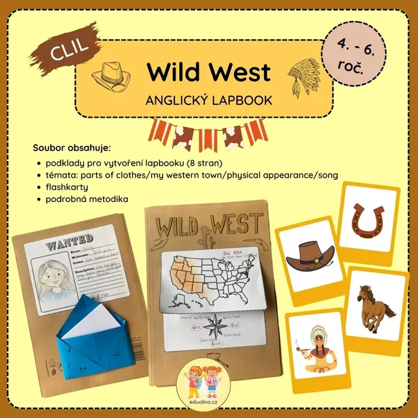Wild West - Divoký západ (anglický lapbook) 1
