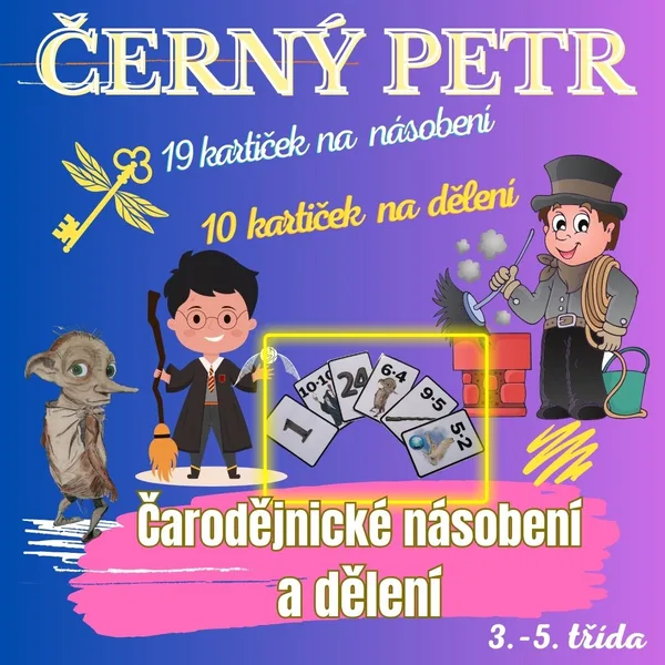 Černý Petr-čarodějnické násobení a dělení 1
