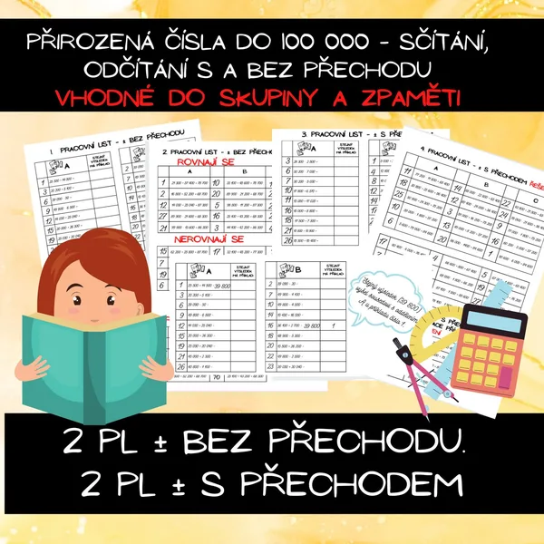 Sčítání, odčítání do 100 000 1