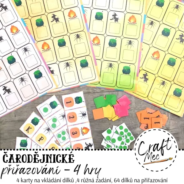 ČARODĚJNICKÉ PŘIŘAZOVÁNÍ - 4 HRY 1