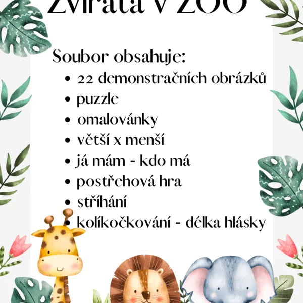Zvířata v ZOO 1