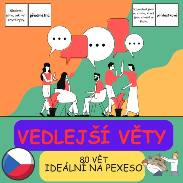 VEDLEJŠÍ VĚTY - KARTIČKY (vhodné třeba na pexeso/80 vět) 1