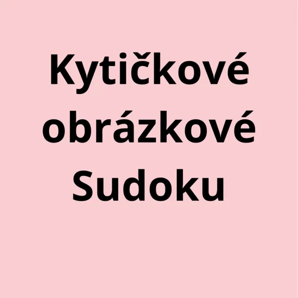 Kytičkové obrázkové sudoku 1