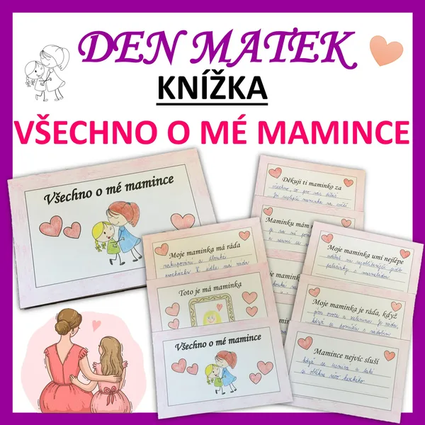 KNÍŽKA - Všechno o mé mamince - DEN MATEK 1