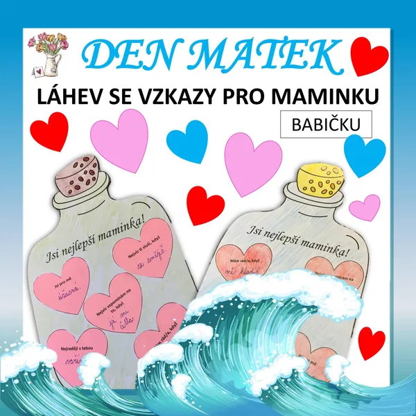 Láhev se vzkazy pro maminku - DEN MATEK 1