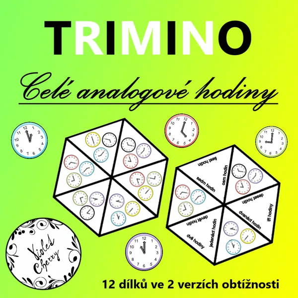 Trimino - Celé analogové hodiny 1