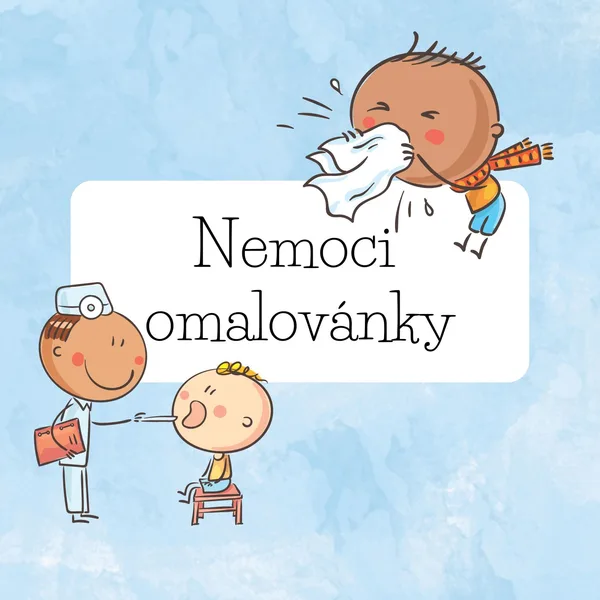 Nemoci-omalovánky 1