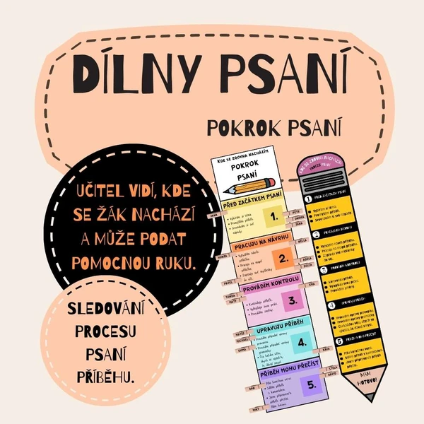 DÍLNY PSANÍ - pokrok psaní 1