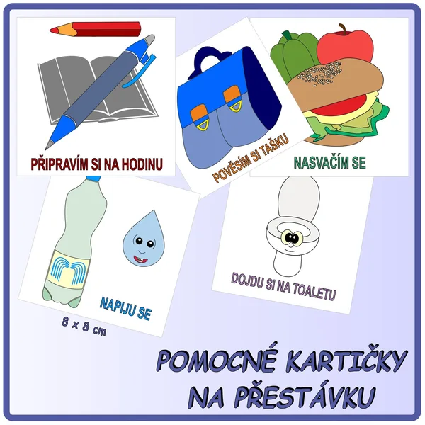Pomocné kartičky na přestávku 1