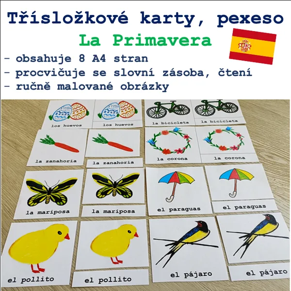 La Primavera - Třísložkové karty/Pexeso 1