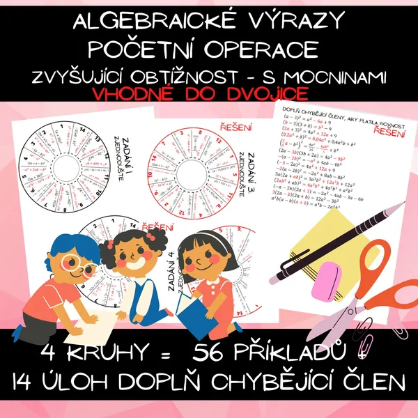Algebraické výrazy početní operace - s mocninami 1