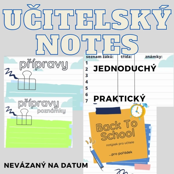 Notýsek učitele, tiskový formát A5 1