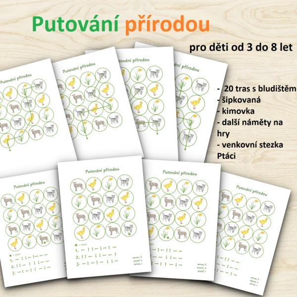 Putování přírodou - na školu v přírodě, výlet, do třídy i ven  1
