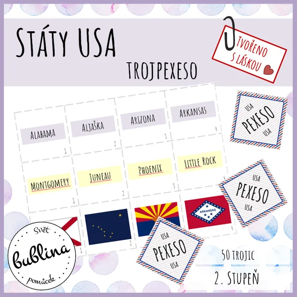 Státy USA - trojpexeso 1