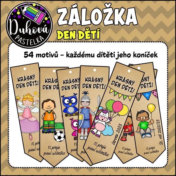 DEN DĚTÍ - dárek - záložky do knihy 1