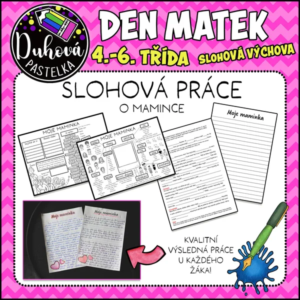 Charakteristika - slohová práce Moje maminka 1
