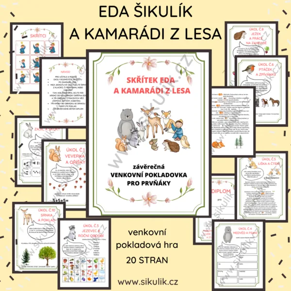 SKŘÍTEK EDA A KAMARÁDI Z LESA závěrečná VENKOVNÍ POKLADOVKA PRO PRVŇÁKY 1