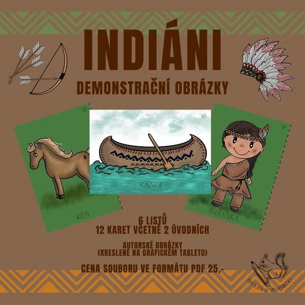 INDIÁNI - demonstrační obrázky 1