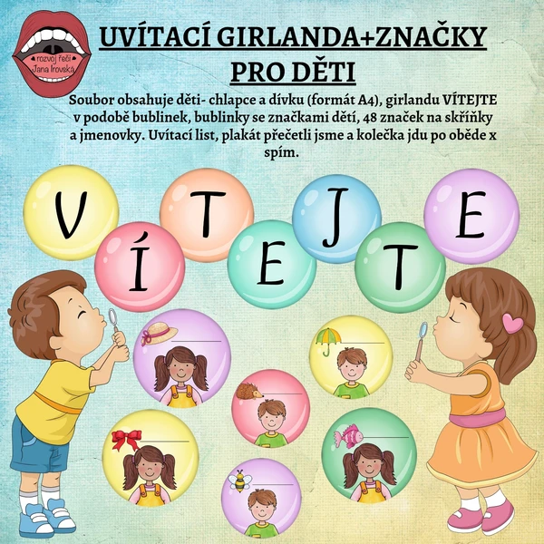 GIRLANDA VÍTEJTE+ZNAČKY  1