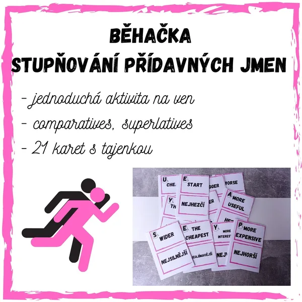 Běhačka - stupňování přídavných jmen 1