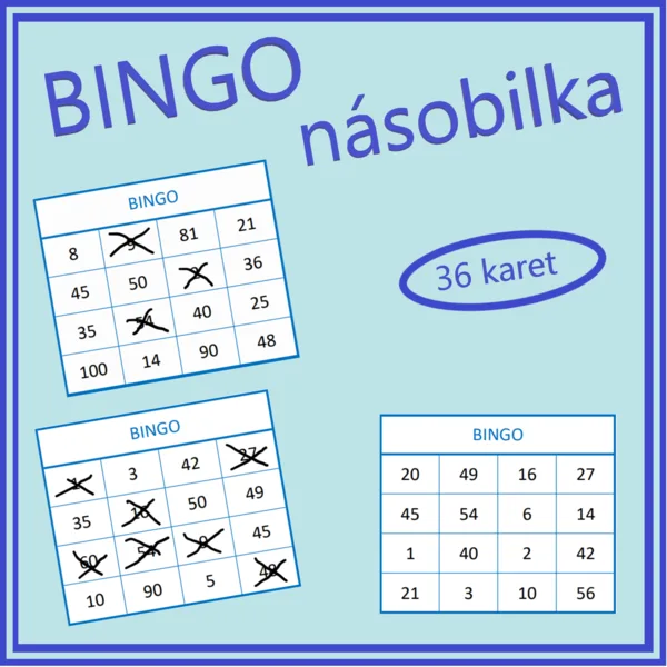 Bingo - násobilka 1