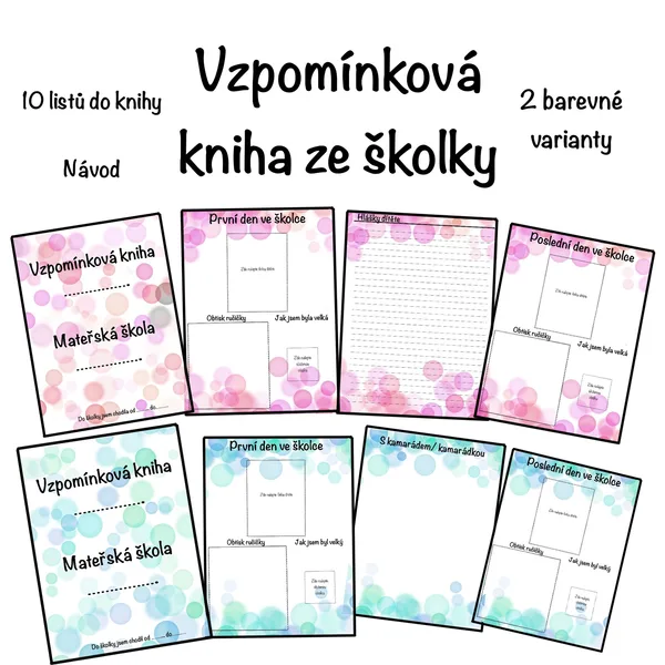 Vzpomínková kniha ze školky 1
