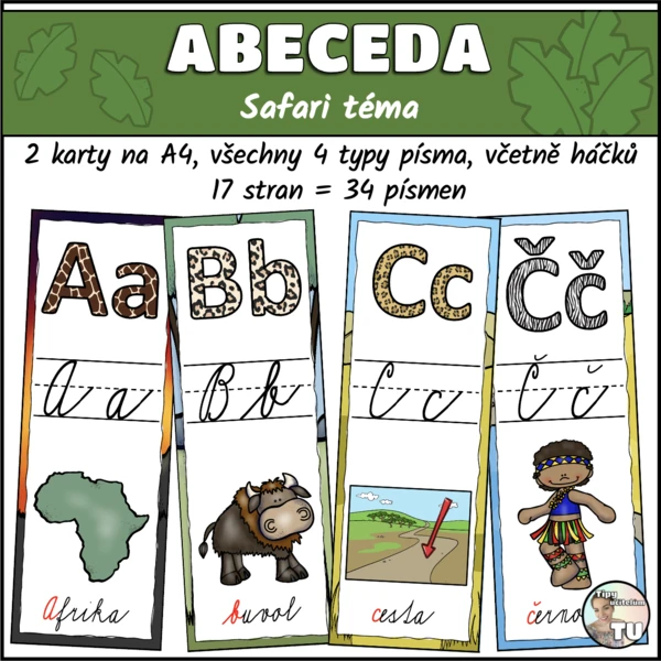 Abeceda - safari téma 1