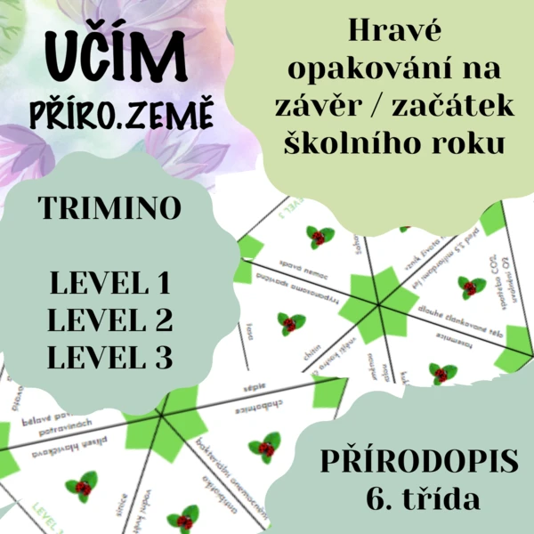 Trimino - opakování přírodopisu pro 6. ročník 1