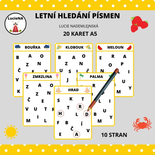 LETNÍ HLEDÁNÍ PÍSMEN 1