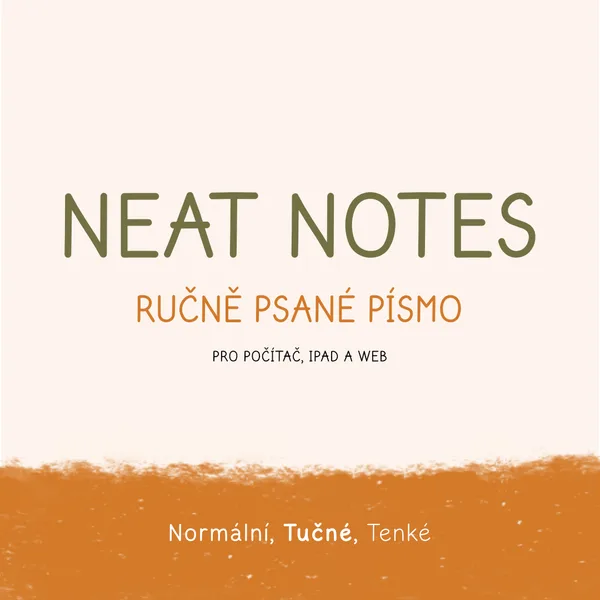 Neat Notes - ručně psané písmo pro počítač, iPad a web 1