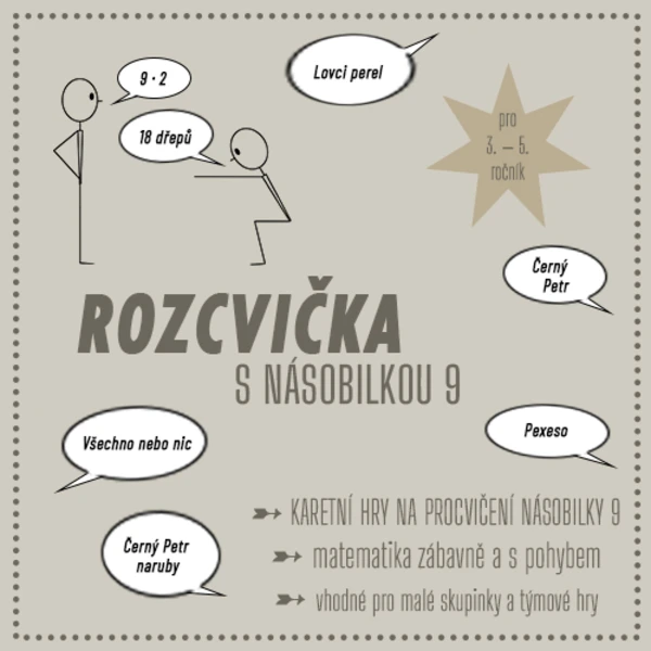 Rozcvička s násobilkou (násobilka 9) 1