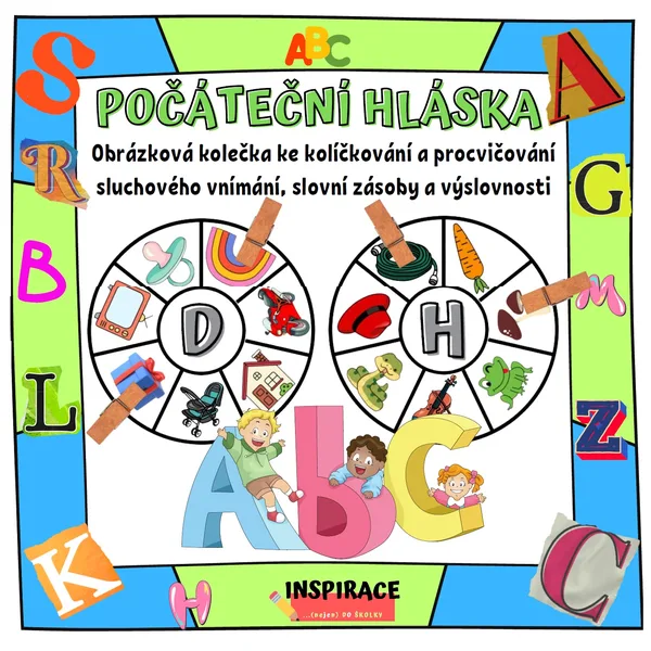 🅰️ Počáteční hláska🅱️ - procvičovací kolečka 👂 1