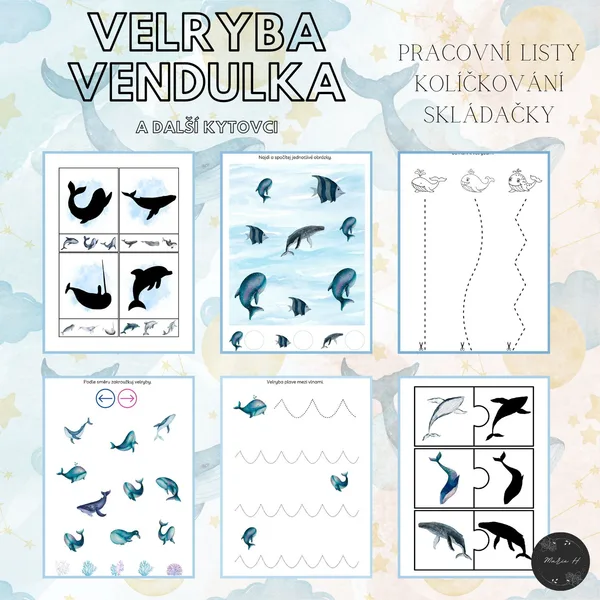 Velryba Vendulka a další kytovci, soubor aktivit 1