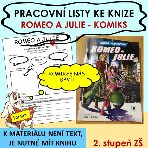 Čtenářský list - Romeo a Julie - KOMIKS 1