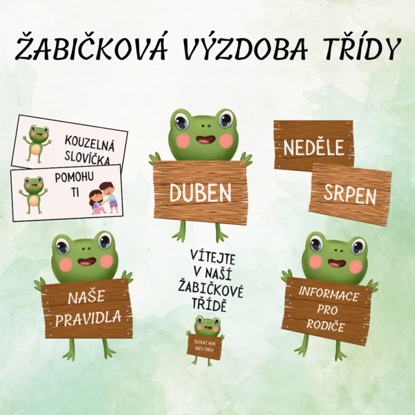 Výzdoba třídy - ŽABIČKY 1