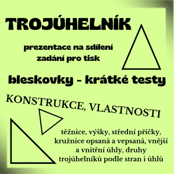 Bleskovky - trojúhelník 1