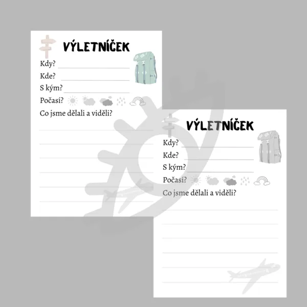 Výletníček - výletové karty  1