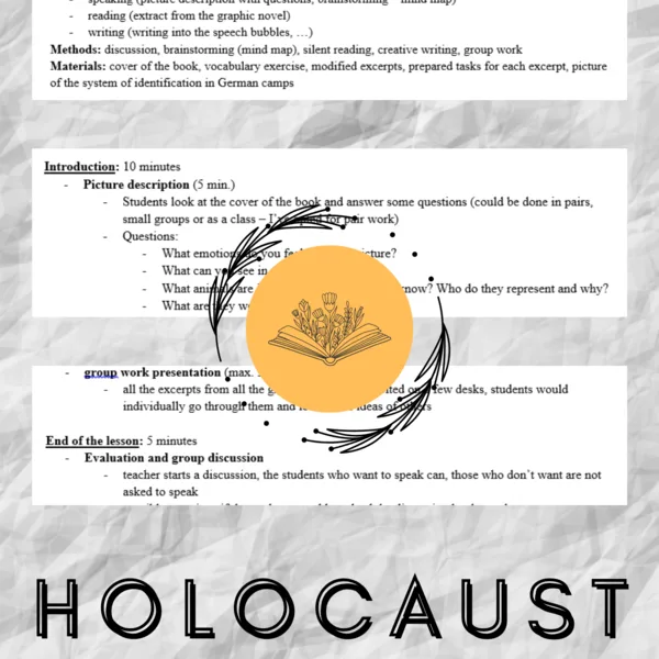 Holocaust - Plán hodiny 1