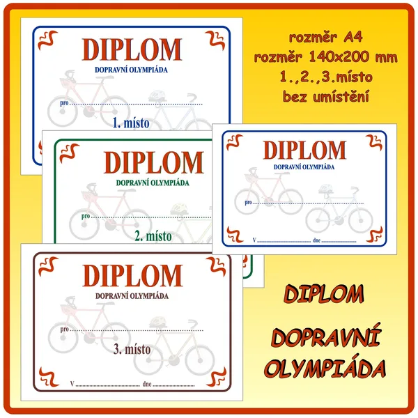 Diplom Dopravní olympiáda 1