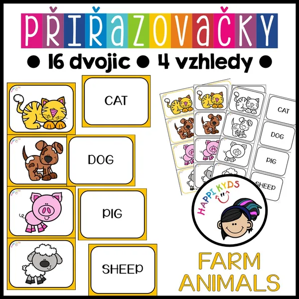 Přiřazovačky - FARM ANIMALS 1