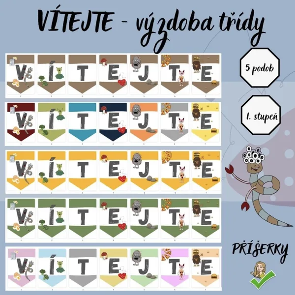 PŘÍŠERKY - Girlanda - Vítejte  1