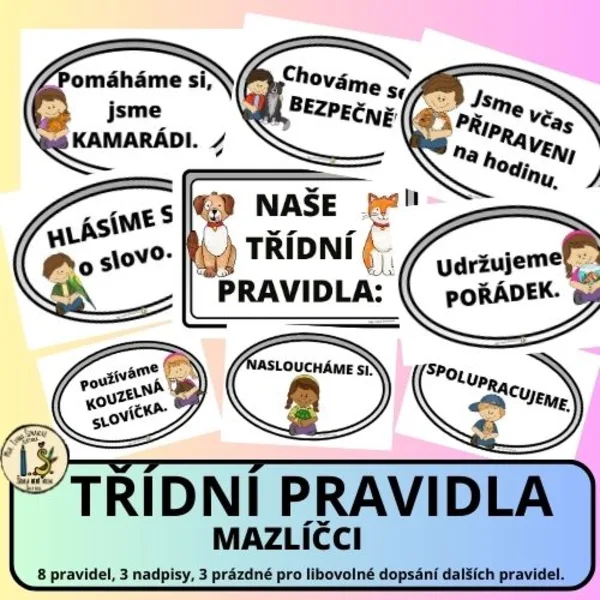 Třídní pravidla - MAZLÍČCI 1