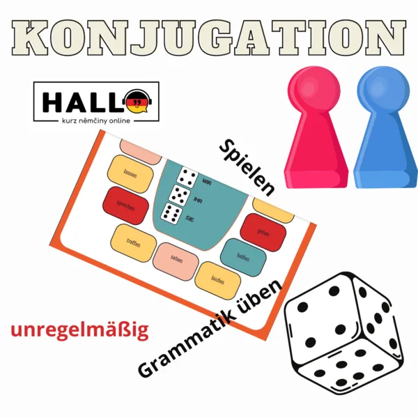 Konjugation II., unregelmäßiges Verb, Brettspiel 1