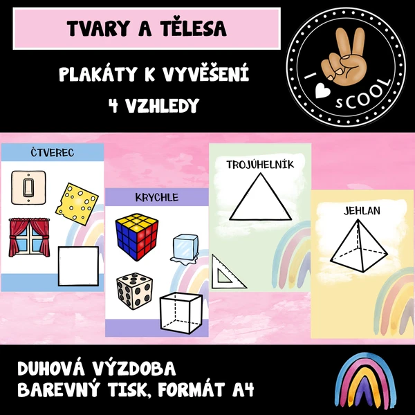 Tvary a tělesa - duha 1