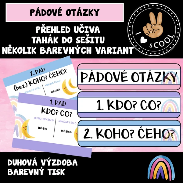 Pádové otázky - duha 1