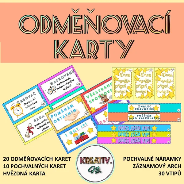 ODMĚŇOVACÍ KARTY 1