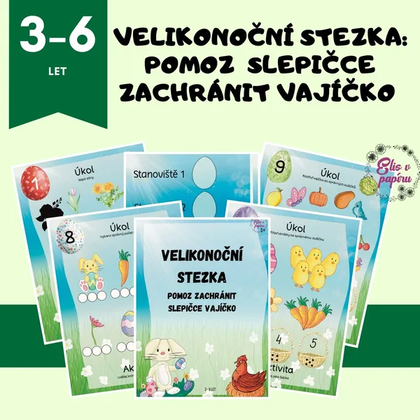 Velikonoční stezka Pomoz slepičce zachránit vajíčko 3-6 let 1